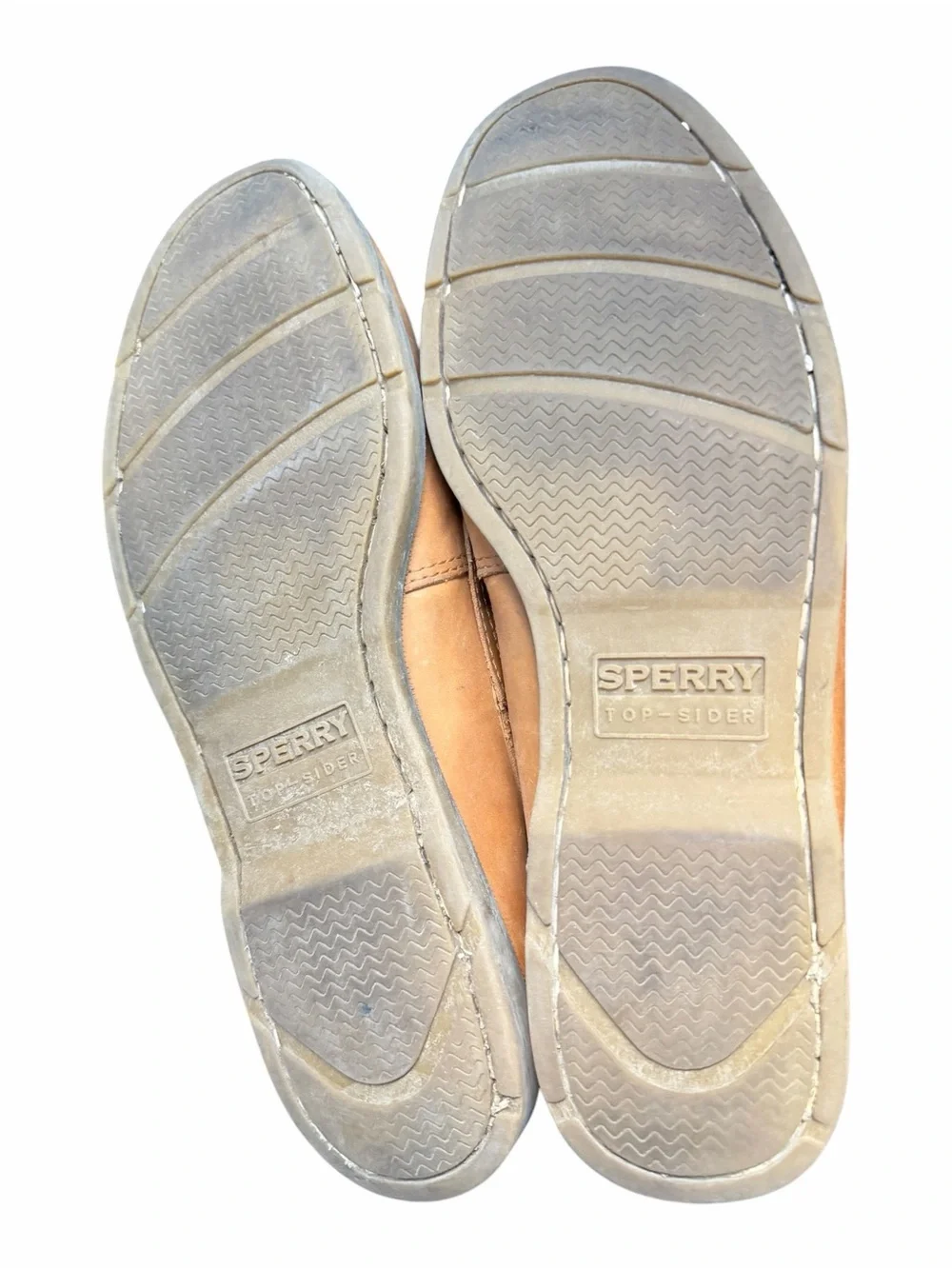 Sperry Top-Sider Men’s 10M Tan Leather Authentic Original Boat Shoes Preppy